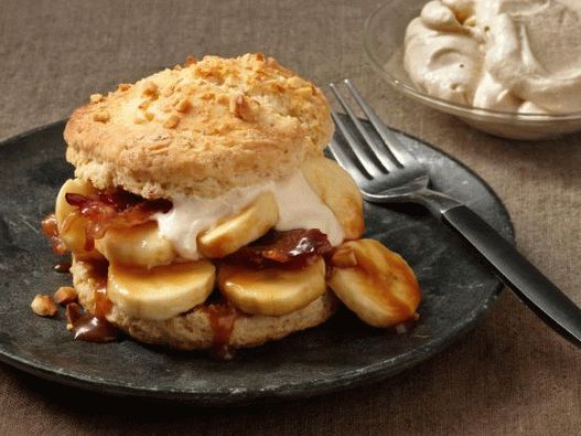 Photo Shortbread Cookies com Bacon, Caramelo e Creme de Amendoim Cremoso
