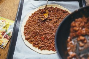 Pizza à bolonhesa