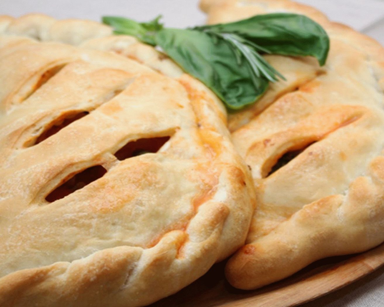Pizza Calzone com legumes
