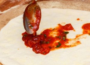 Pizza de espinafre