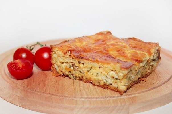 Torta de queijo e cebola