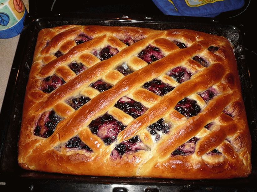 Torta de Berry com geléia