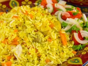 Pilaf de peru