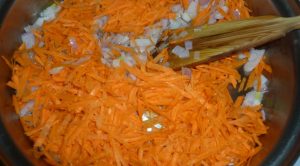Pilaf com carne de coelho
