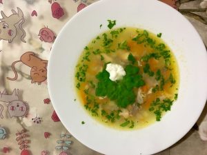 Seleção de pratos de peixe