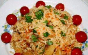 Seleção de pratos de peixe
