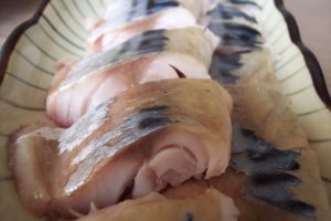 Seleção de pratos de peixe