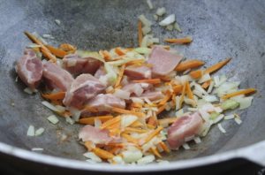 Sopa de repolho Camping na grelha