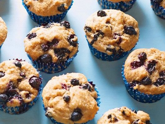 Muffins de mirtilo vegan