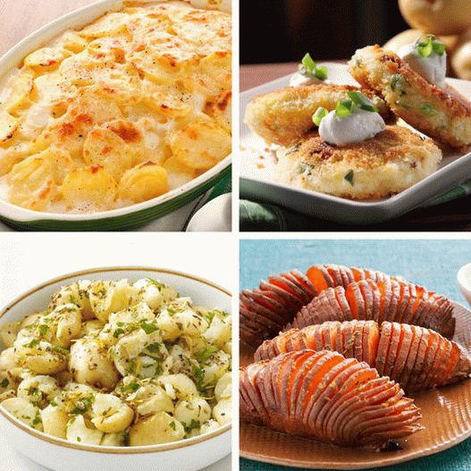 Foto Acompanhamentos úteis de batatas, 14 receitas