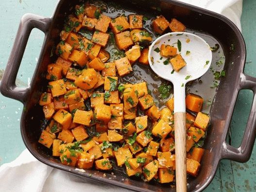 Batata-doce na manteiga com rábano