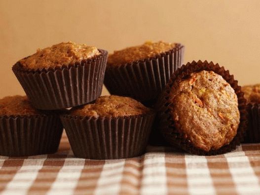 Muffins de cenoura úteis para fotos