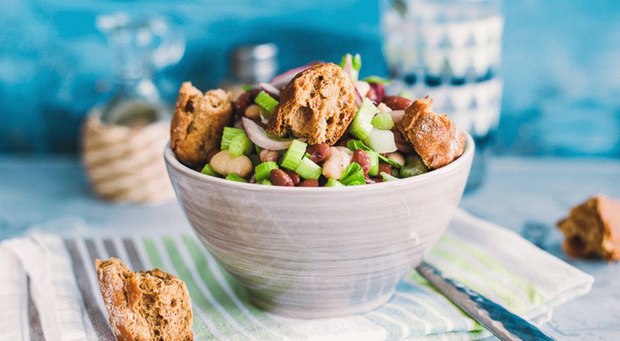 Salada de feijão quaresmal