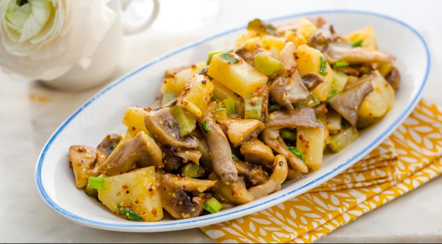 Salada Quaresmal com cogumelos