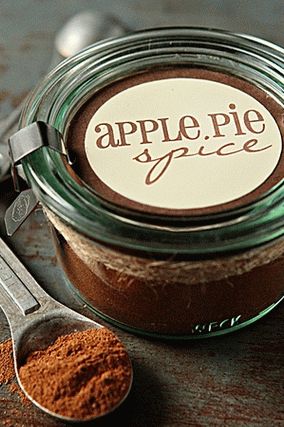 Foto tempero para torta de maçã