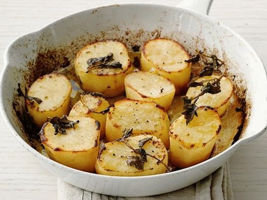 Foto do prato - fatias de batata assadas com orégano