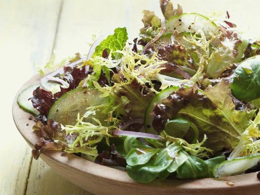 Foto salada verde picante