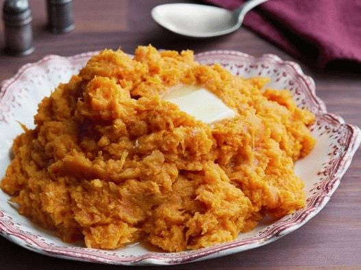Foto de purê de batata doce com laranja