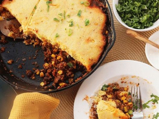 Caçarola de milho mexicana Tamale com carne e porco