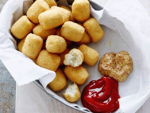 Couve-flor empanada de arroz no forno