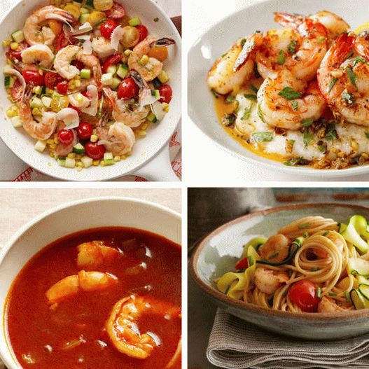 Receitas de fotos para pratos saudáveis   de camarão