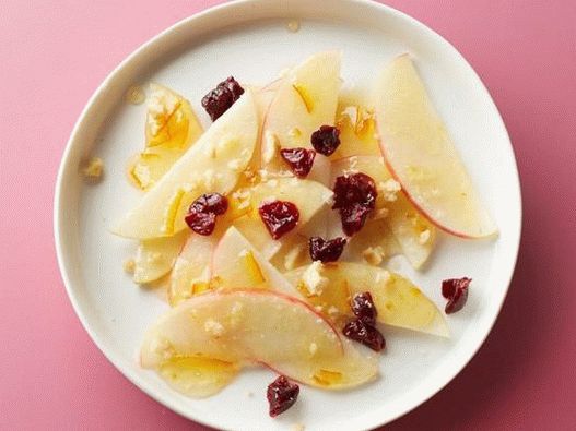 Salada de maçã com marmelada de laranja