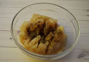 Bolinhos de peixe grelhados