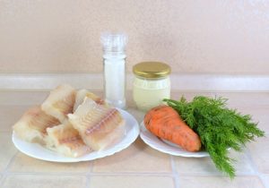 Salada de peixe Pollock