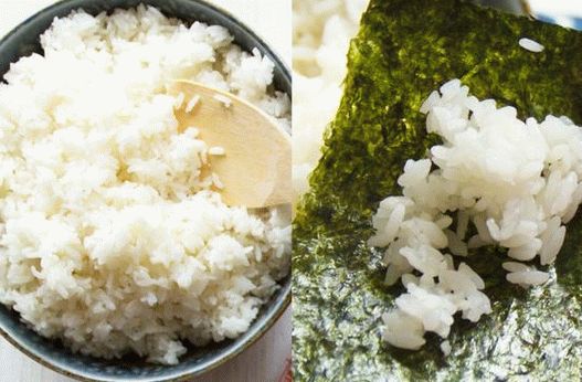 Foto arroz para sushi em uma panela de arroz