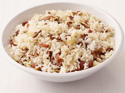 Foto arroz com nozes