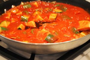 Arroz com Molho de Legumes