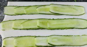 Rolos de pepino