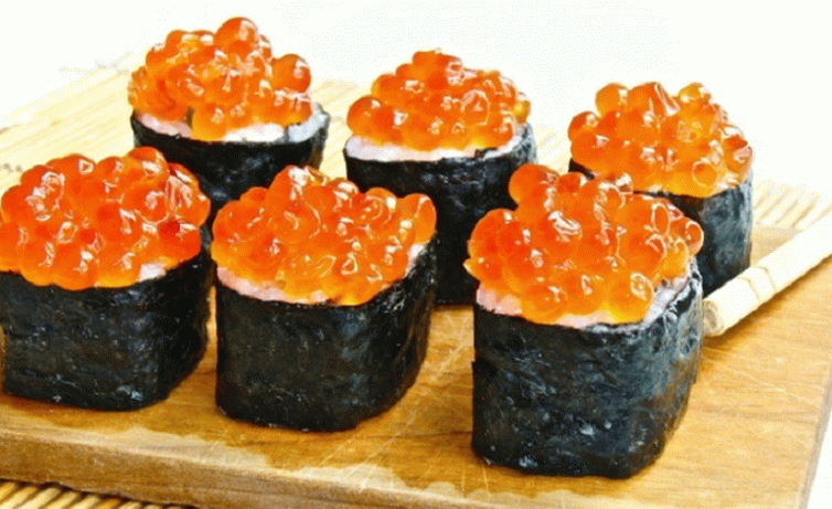 Rola com caviar