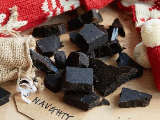 Foto carvão de doces de Natal