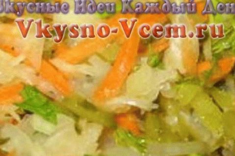 Salada de chucrute com nozes
