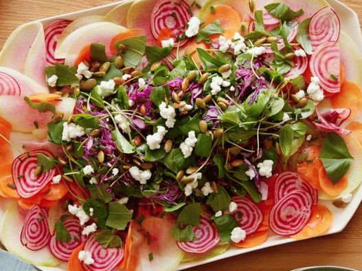 Foto salada de vegetais crus