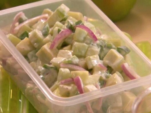 Foto salada de pepino fresco