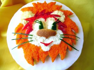 Salada de filhote de leão