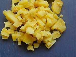 Salada de carne com cogumelos
