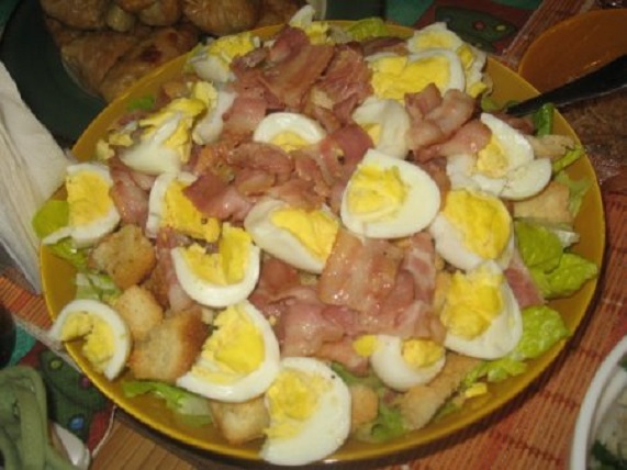 Salada de Abacate e Bacon
