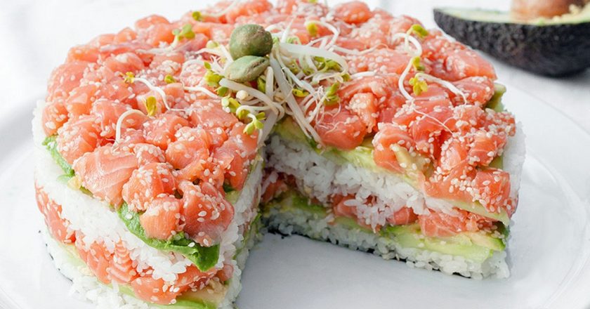Salada de sushi