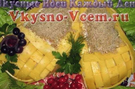 Salada saborosa de bast