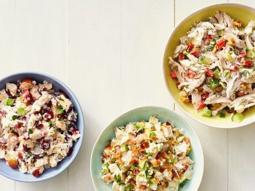 Foto saladas com frango: opções de culinária