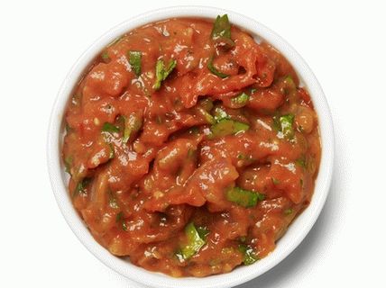 Foto de salsa com tomates fritos