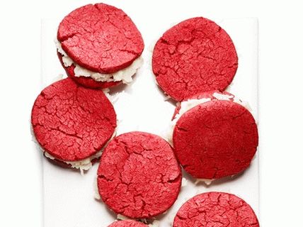 Cookies de sanduíche de foto
