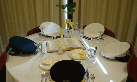 Cenário de mesa para o dia da vitória