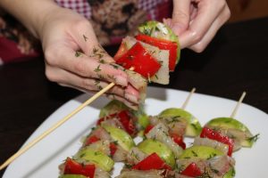 Kebab de peixe