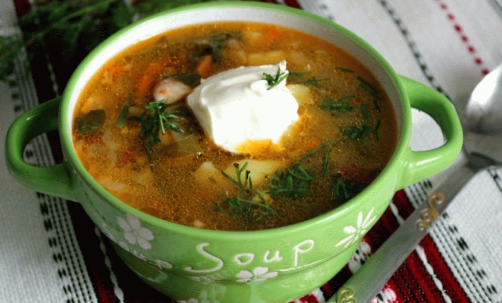 Sopa de couve acelga