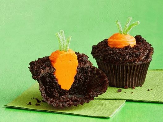 Cupcakes de chocolate com foto