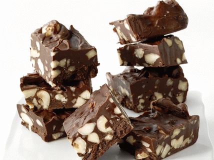 Foto de chocolate com nozes